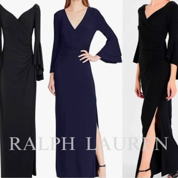 Lauren Ralph Lauren Trumpet Style Gown size 4 - Picture 3 of 8